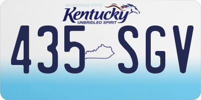 KY license plate 435SGV