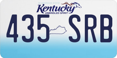 KY license plate 435SRB