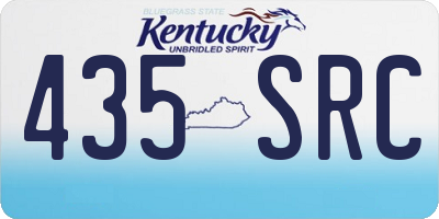 KY license plate 435SRC