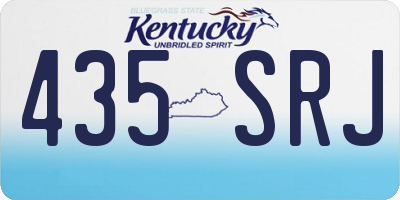 KY license plate 435SRJ