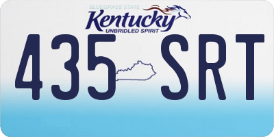 KY license plate 435SRT