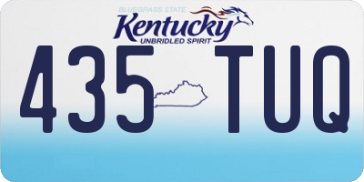 KY license plate 435TUQ