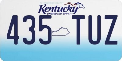 KY license plate 435TUZ