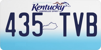 KY license plate 435TVB