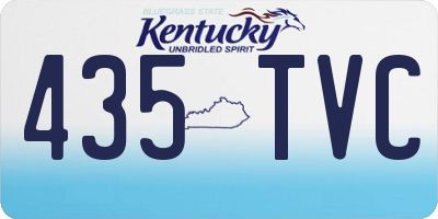 KY license plate 435TVC
