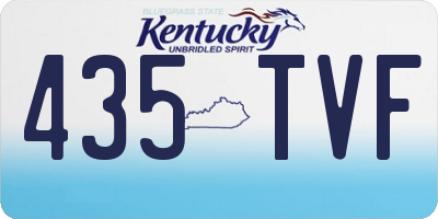 KY license plate 435TVF