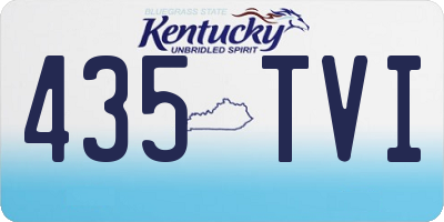 KY license plate 435TVI