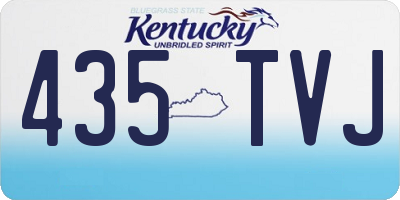KY license plate 435TVJ