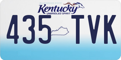 KY license plate 435TVK