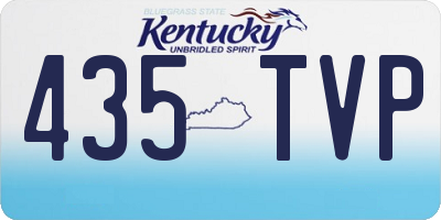 KY license plate 435TVP