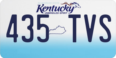 KY license plate 435TVS