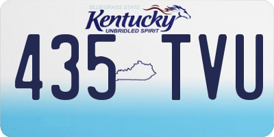 KY license plate 435TVU