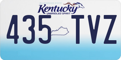 KY license plate 435TVZ