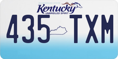 KY license plate 435TXM