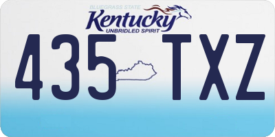 KY license plate 435TXZ