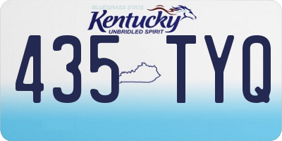 KY license plate 435TYQ