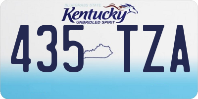KY license plate 435TZA