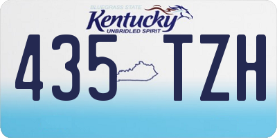 KY license plate 435TZH