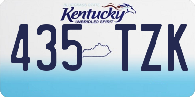 KY license plate 435TZK