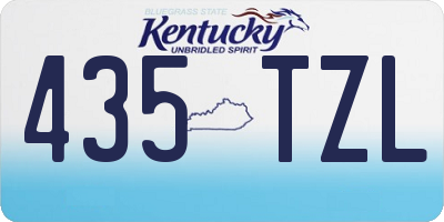 KY license plate 435TZL