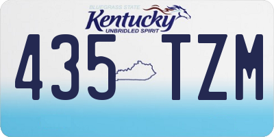 KY license plate 435TZM
