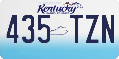 KY license plate 435TZN