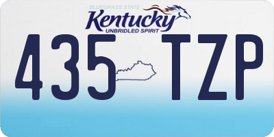 KY license plate 435TZP
