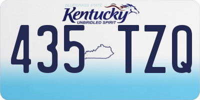 KY license plate 435TZQ