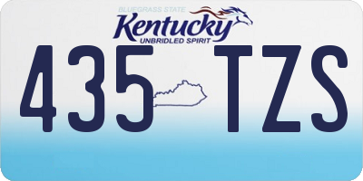 KY license plate 435TZS