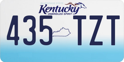 KY license plate 435TZT