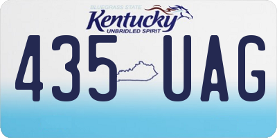 KY license plate 435UAG