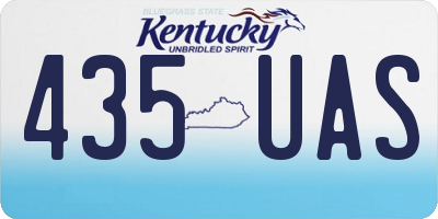 KY license plate 435UAS