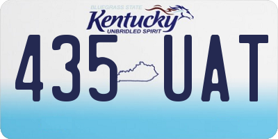 KY license plate 435UAT