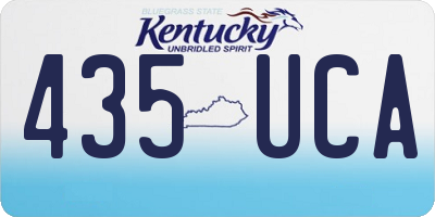 KY license plate 435UCA