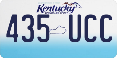 KY license plate 435UCC
