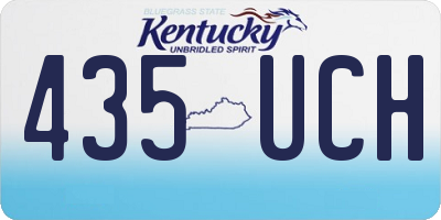 KY license plate 435UCH
