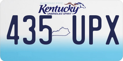 KY license plate 435UPX