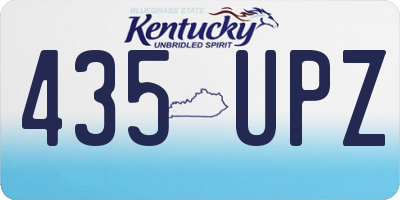 KY license plate 435UPZ