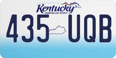KY license plate 435UQB