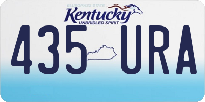 KY license plate 435URA
