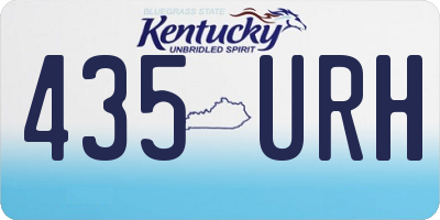 KY license plate 435URH