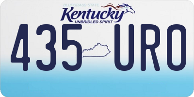 KY license plate 435URO