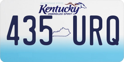 KY license plate 435URQ