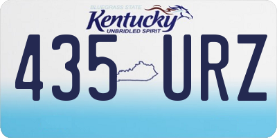 KY license plate 435URZ