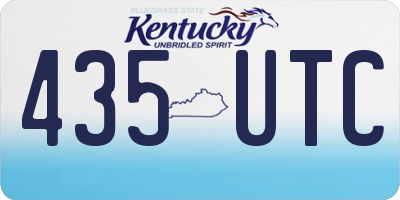 KY license plate 435UTC