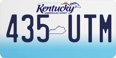 KY license plate 435UTM