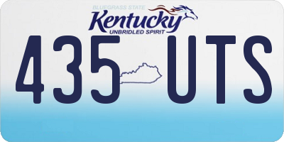 KY license plate 435UTS