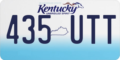 KY license plate 435UTT