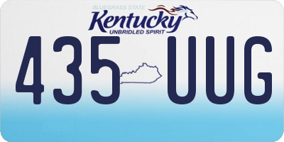 KY license plate 435UUG