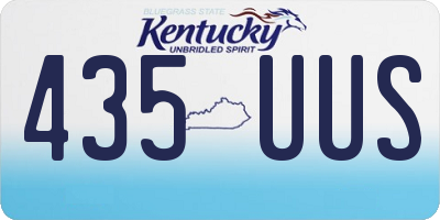 KY license plate 435UUS